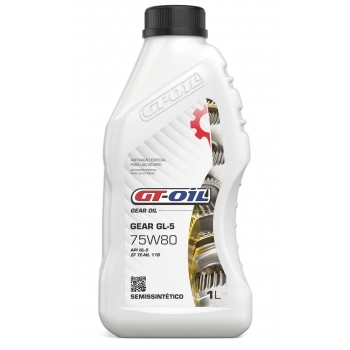 GT OIL GEAR 75W80 GL5 SEMISSINTÉTICO (12X1)